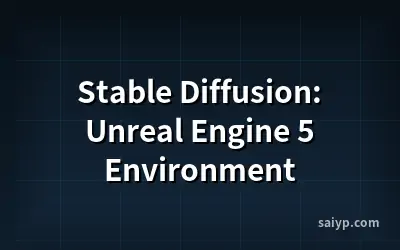 Stable Diffusion: Unreal Engine 5 Environment
