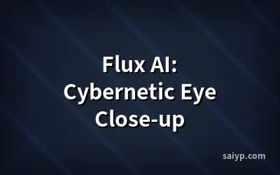 Flux AI: Cybernetic Eye Close-up