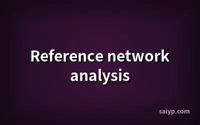 Reference network analysis