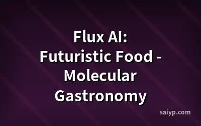 Flux AI: Futuristic Food - Molecular Gastronomy