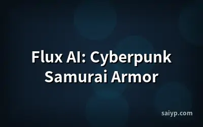 Flux AI: Cyberpunk Samurai Armor