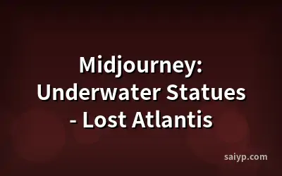 Midjourney: Underwater Statues - Lost Atlantis