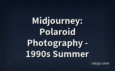 Midjourney: Polaroid Photography - 1990s Summer
