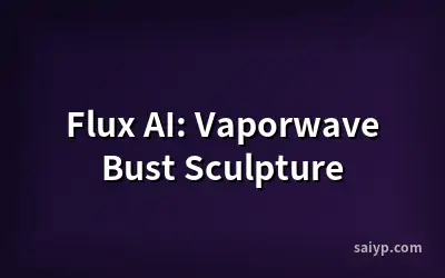 Flux AI: Vaporwave Bust Sculpture