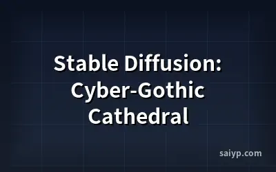 Stable Diffusion: Cyber-Gothic Cathedral