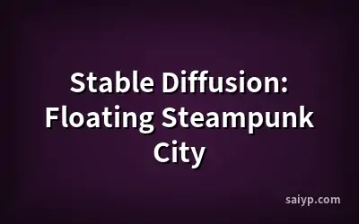 Stable Diffusion: Floating Steampunk City