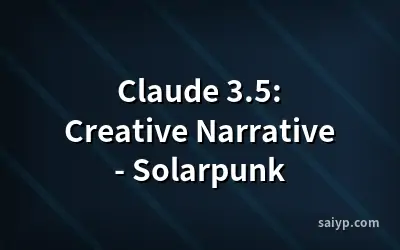 Claude 3.5: Creative Narrative - Solarpunk