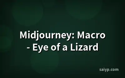 Midjourney: Macro - Eye of a Lizard