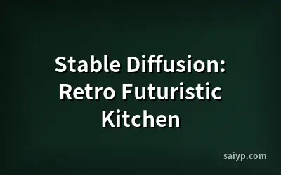 Stable Diffusion: Retro Futuristic Kitchen