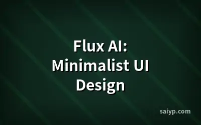 Flux AI: Minimalist UI Design