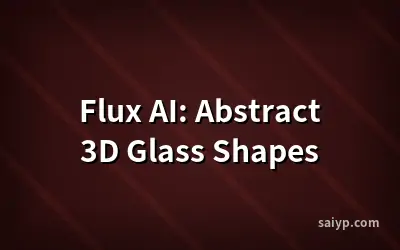Flux AI: Abstract 3D Glass Shapes