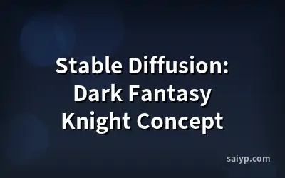 Stable Diffusion: Dark Fantasy Knight Concept