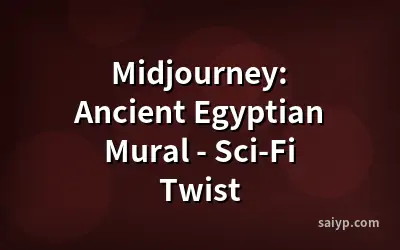 Midjourney: Ancient Egyptian Mural - Sci-Fi Twist