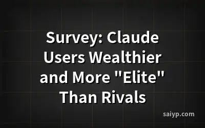 Survey: Claude Users Wealthier and More "Elite" Than Rivals