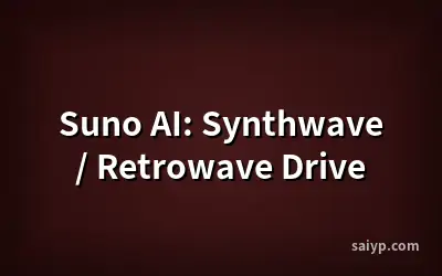 Suno AI: Synthwave / Retrowave Drive