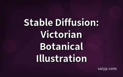 Stable Diffusion: Victorian Botanical Illustration
