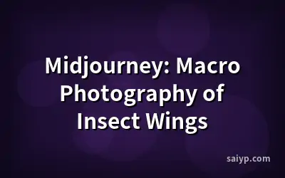 Midjourney: Macro Photography of Insect Wings