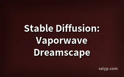 Stable Diffusion: Vaporwave Dreamscape