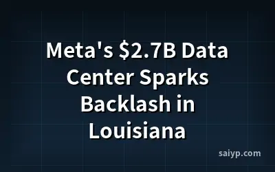 Meta's $2.7B Data Center Sparks Backlash in Louisiana