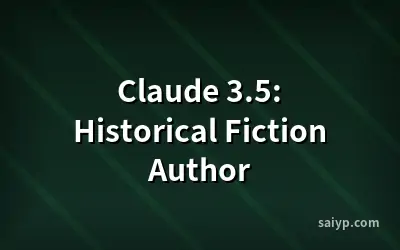 Claude 3.5: Historical Fiction Author