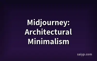 Midjourney: Architectural Minimalism