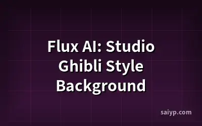 Flux AI: Studio Ghibli Style Background