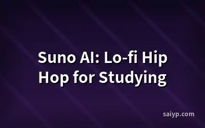 Suno AI: Lo-fi Hip Hop for Studying