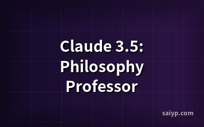 Claude 3.5: Philosophy Professor
