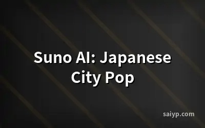 Suno AI: Japanese City Pop