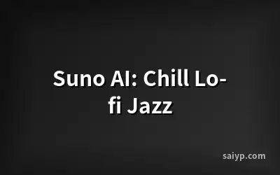 Suno AI: Chill Lo-fi Jazz