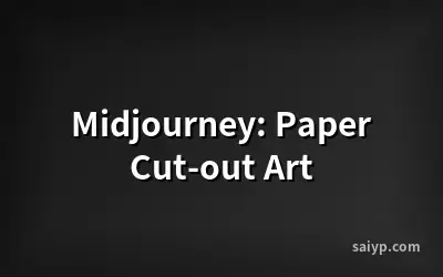 Midjourney: Paper Cut-out Art