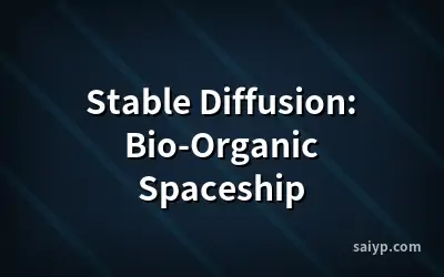 Stable Diffusion: Bio-Organic Spaceship