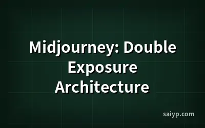 Midjourney: Double Exposure Architecture
