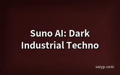 Suno AI: Dark Industrial Techno