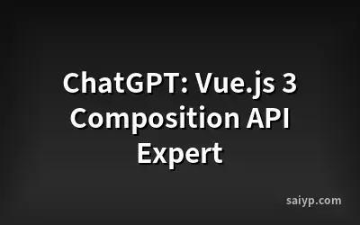 ChatGPT: Vue.js 3 Composition API Expert