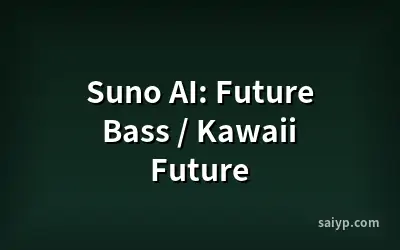 Suno AI: Future Bass / Kawaii Future