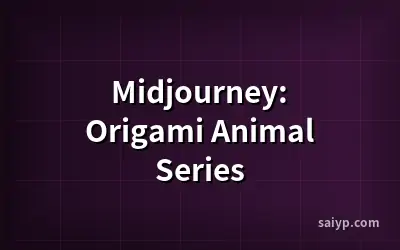 Midjourney: Origami Animal Series
