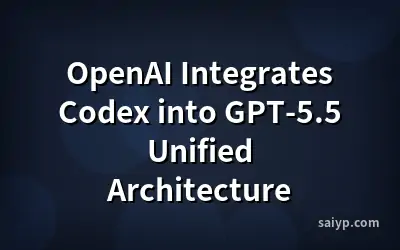OpenAI Integrates Codex into GPT-5.5 Unified Architecture