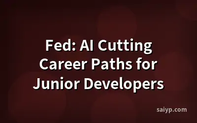 Fed: AI Cutting Career Paths for Junior Developers