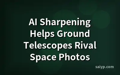 AI Sharpening Helps Ground Telescopes Rival Space Photos