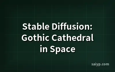 Stable Diffusion: Gothic Cathedral in Space