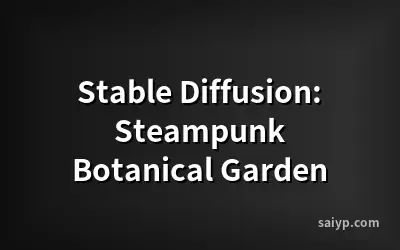 Stable Diffusion: Steampunk Botanical Garden