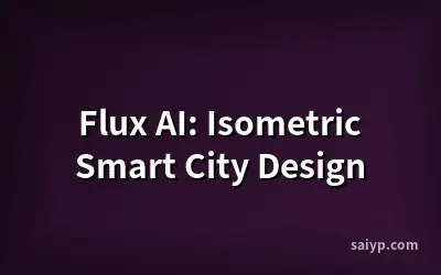Flux AI: Isometric Smart City Design