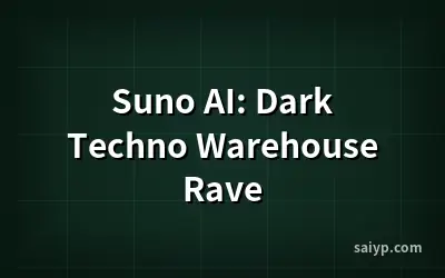 Suno AI: Dark Techno Warehouse Rave