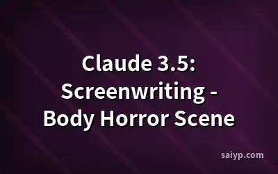 Claude 3.5: Screenwriting - Body Horror Scene