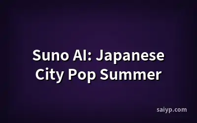 Suno AI: Japanese City Pop Summer