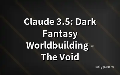 Claude 3.5: Dark Fantasy Worldbuilding - The Void