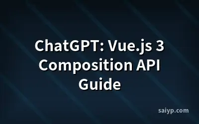 ChatGPT: Vue.js 3 Composition API Guide
