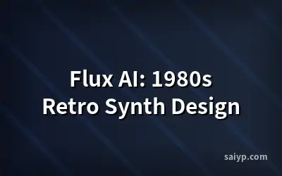 Flux AI: 1980s Retro Synth Design