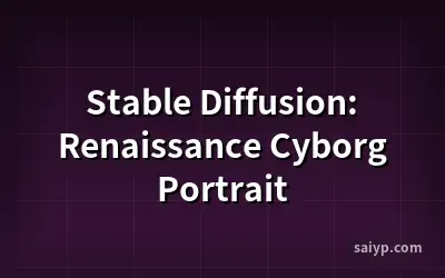 Stable Diffusion: Renaissance Cyborg Portrait